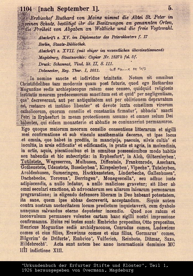 Urkunde 1104